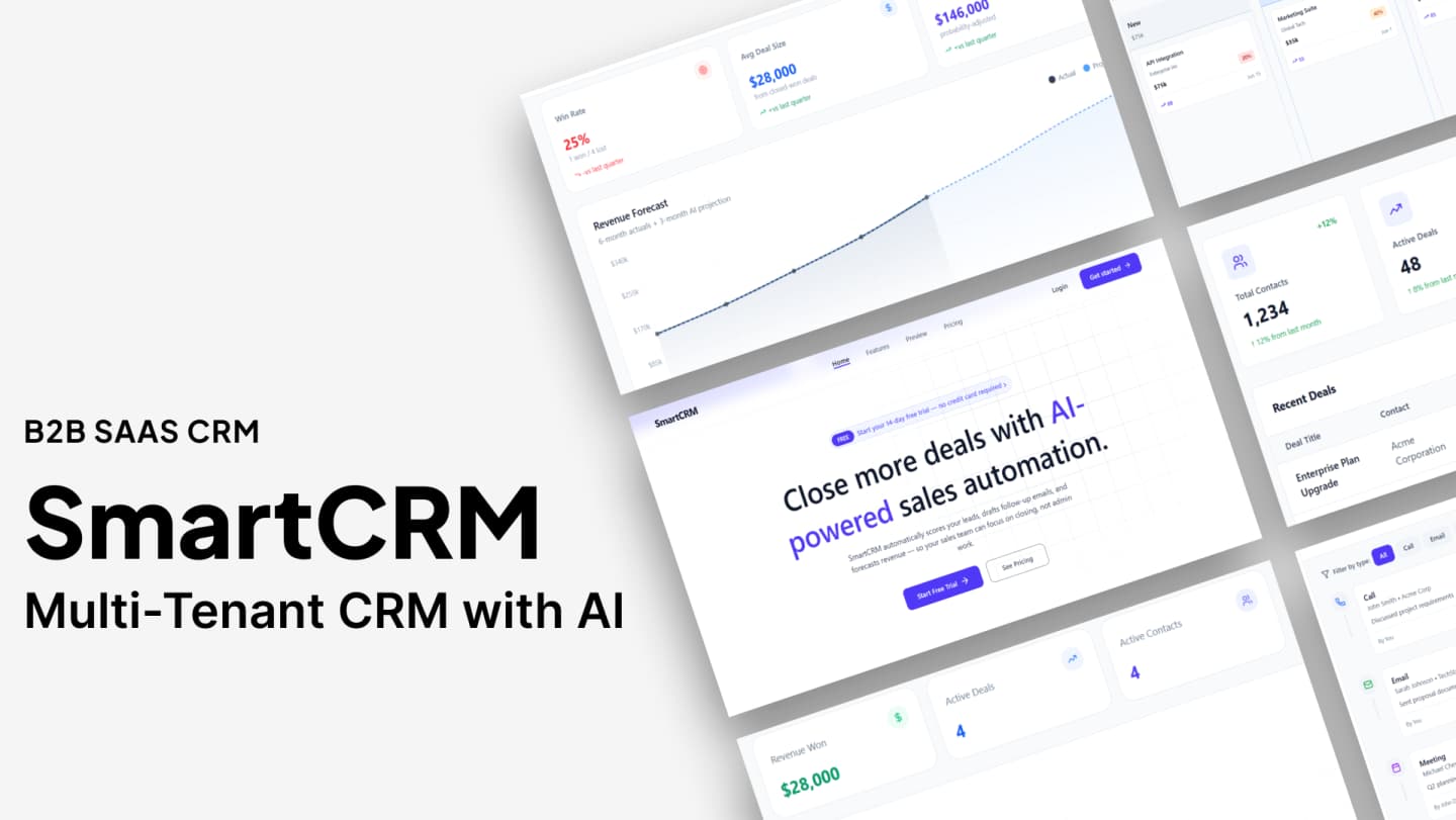SmartCRM — B2B SaaS Multi-Tenant CRM